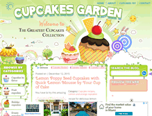 Tablet Screenshot of cupcakesgarden.com